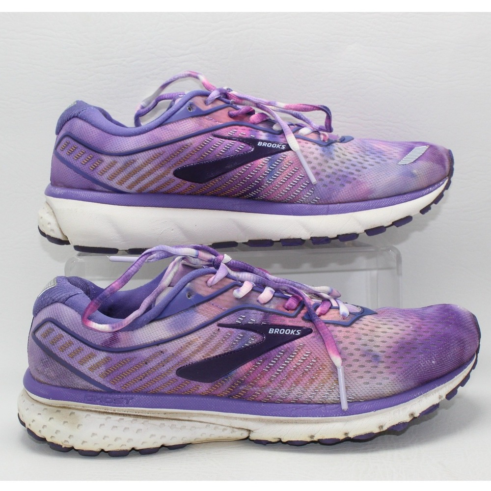 Brooks Ghost 12 Unity Together Purple Tie Dye Running Shoes Womens 9.5